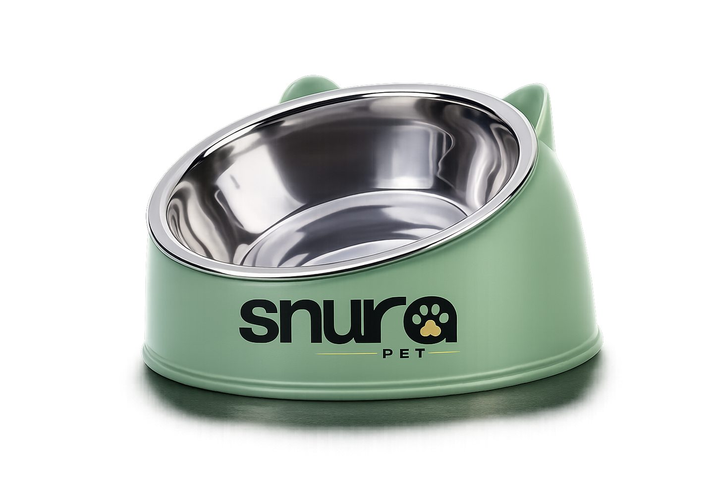 Cuenco Elevado Ergonómico de Acero Inoxidable | Mejor Postura y Digestión Saludable