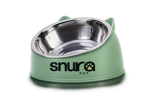 Cuenco Elevado Ergonómico de Acero Inoxidable | Mejor Postura y Digestión Saludable